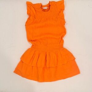 Orange, gauze, sundays dress